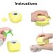 Silicone Bathroom Brush & Massage Shampoo Dispenser - Soft Shower Cleaning Tool for Kids Pets & Adults - Yellow - Buy Online on GoSupps.com