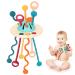 Montessori toys for baby from 1 year baby train cord activity toys baby multi -sensory activity toys fine motor skills baby toys educational toys for toddlers