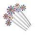 Angoily Hair Accessories Tiara Bridal Hair Comb Purple Women Hair Clip Women Hair Comb Flower Hair Comb Wedding Luxurious