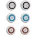 6 Pack Electric Face Brush Replacement Head Replacement for Mia/Mia 2/ Mia 3 Electric Facial Brushes Replacements Scrubber
