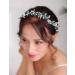 Denifery Silver Wedding Headband with Green Crystal Hair Vine - Bridal Hair Accessories for Women and Girls - Buy Online on GoSupps.com