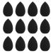 WLLHYF 12-part mini-make-up sponge set Professional small make-up sponges under the eyes Mixer Make-up Egg primer mix cosmetic make-up puff for powder-cream repairs black