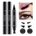 AMY'S DIARY Eyeliner Stamp 2 Pens Winged Stamp Eyeliner  Perfect Wing Cat Eye Stencil Stamp for All Eye Shapes  Winged Eyeliner Stamp  Perfect Wing Cat Eye Liner  Waterproof & Smudge-proof
