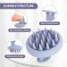 ZMCLG Scalp Massage Brush - Silicone Shampoo Brush for Peeling & Head Massage | Wet & Dry Scalp Massager Stimulating Hair Growth - Gray Blue - Buy Online on GoSupps.com
