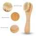 Exfoliating Face & Body Brush Tool with Wooden Handle - Perfect for Cleansing Skin & Back Scrubbing | International Shipping Available - Buy Online on GoSupps.com