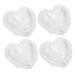 EXCEART 4pcs Heart Strawberry Mold Clear Fruit Vegetable Grow Shaping Melon Accessory Heart-shaped