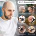 Best 6-in-1 Electric Head Shavers for Bald Men - Upgraded 9D Floating Cutter Wet/Dry Cordless Grooming Razor - Buy Online on GoSupps.com