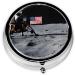 Astronaut On The Moon Pill Box | 3 Compartment Mini Travel Medicine Holder | Decorative Pocket Organizer for Vitamins & Tablets - Buy Online on GoSupps.com