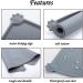1pcs Gray Pet Feeding Mat (48cm*30cm) Silicone Cat and Dog Feeding Mat Pet Food Mat Pet Bowl Placement Tray Non-slip and Waterproof Suitable for Dogs and Cats - Buy Online on GoSupps.com