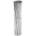 Plumflex 100pcs Metal Straws Can Be Reused 304 Stainless Steel Drinking Water Pipes 215 Mm x 6 Mm Curved Straws and 50 Straight Straws - Buy Online on GoSupps.com
