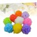 Healeved 8pcs Shower Ball Bath Sponge Set - Exfoliating Loofah Sponges for Body - Bulk Shower Scrubber - Korean Bath Flower - 1 Pack - Buy Online on GoSupps.com