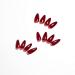 Wine Red Almond Shaped Press on Nails - 24pcs Xcreando Medium Length Fake Acrylic Glue on False Nails for Women and Girls - Buy Online on GoSupps.com