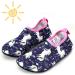 HIITAVE Kids Water Shoes - Non-Slip Aqua Pool Socks for Boys & Girls - Toddler 12-13 Little Kid - Purple/Unicorn - Buy Online on GoSupps.com