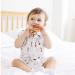 Adjustable Silicone Baby Teething Wrist Teethers for Babies | Bee-Pink+Brown | 0-12 Months | Chew Toys for Infants and Toddlers - Buy Online on GoSupps.com