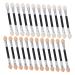 FRCOLOR 24pcs Latex Eye Shadow Stick Eyeshadow Comestic Applicator Cosmetic Makeup Sticks Mackey Eyelash