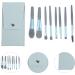 NUOBESTY 1 Set of Travel Makeup Soft Makeup Portable Cosmetics Tools Set Blue - Buy Online on GoSupps.com