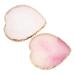 2 Pi ces Nail Art Palette Resin Heart Shaped Mixing Plate With Edge For Manicure Color Mixing And Cosmetic Use