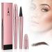 Waterproof 3D Eyebrow Pencil Micro Eyebrow Pencil with 4 Fork Tip Applicator Waterproof Eyebrow Pencil Creates Effortlessly Natural-Looking Brows (A# Dunkelbraun)