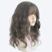 URCGTSA Long Wavy Synthetic Party Wig with Bangs - 22 Heat Resistant Fiber Hair in Cold Brown for Women - Buy Online on GoSupps.com