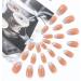 Jovono French False Nails - Shiny Ombre Ballerina Press-On Nails (24pcs) | Medium Full Cover Nails for Women & Girls - Buy Online on GoSupps.com