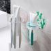 LOVIVER 3x Toothbrush Holder Stand Rack & Toothpaste Holder - Durable Space-Saving Design for International Shipping - Buy Online on GoSupps.com