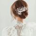 ISLHJDD Wedding Hair Comb Wedding Hair Clip Pearl Hair Comb Rhinestone Bridal Headpiece Pearl Bridal Hairclips Hair Accessories for Women and Girls - Buy Online on GoSupps.com