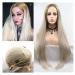 BGHJUE Mid-range linen micro-volume full-top wig female long straight hair front lace hand hook chemical fiber headgear