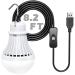 VTpower USB LED Light Bulb Camping Latern Outdoor Light with Simple Switch, Portable LED Bulb 5V 5W for Garage Warehouse Car Truck Fishing Boat Outdoor Emergency Light White Lamp 2.5m/8.2ft 1 Pack