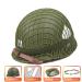 WXKHV Outdoor WW2 US M1 Helmet Steel Field with Net Cover cat Eye Belt/Canvas Chin Strap DIY Painting - Buy Online on GoSupps.com