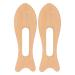 2 Pack Wooden Gua Sha Board Fish Shape Polished Beech Stable Safe Smoothing Tool for Arms Legs Back