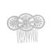POPETPOP Wedding Headpiece Tiara Rhinestone Hairpin Bridal Headdress Bridal Hair Comb Hair up European and American Bride