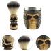 ABOOFAN Skull Beard Brush - Handmade Shaving Brush for Men | Unique Skull Design & Shell Foam | Perfect for Beards & Halloween Style - Buy Online on GoSupps.com