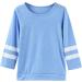 WHVFSSG Teen Girls Soft Striped Long Sleeve Tunic Top | Casual Crewneck Pullover Sweatshirt | 1-blue, Size 12-13 Years - Buy Online on GoSupps.com