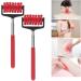 Adjustable Telescopic Back Massage Roller - 2 Piece Stainless Steel Relief Device for Full Body Use - Portable & Easy to Use (Red) - Buy Online on GoSupps.com