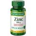 Nature's Bounty Zinc 50 mg Caplets, Unflavored, 100 Count, Pack of 2 Unflavored 100 Count (Pack of 2)