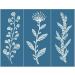 Alinacutle Reusable Self-Adhesive Silk Screen Stencil - Floral and Sentiments for Wood/Fabric/Paper Printing - Home Decor - 8.5x11 (3pc Bushes) - Buy Online on GoSupps.com
