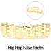 Hip Hop Teeth Grillz Removable Rapper Costume Teeth Jewelry and Accessories Hip Hop Hollow Tooth Durable for Women Men Gift for Halloween for Party Photo(Gold) - Buy Online on GoSupps.com
