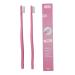 nano the toothbrush.2-pack |Nano toothbrush |Soft toothbrush |20 000 bristles |Ergonomic handle |Extra soft |Super soft |Sensitive |Gentle |Nano toothbrush from Germany |Rosa Compact Pink