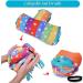 HOMEYA Pet Small Animal Tunnel with Fleece Forest Curtain - Hideout Play Tube for Guinea Pigs, Chinchillas, Hedgehogs, Rats, Sugar Glider - Rainbow, S-10.8 X 4.7 - Buy Online on GoSupps.com