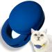 moosh Silicone Airtag Holder for Dogs and Cats | Perfect for Pet Trackers | Safe & Stylish Navy Blue