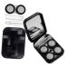 Orfofe 2 sentences Colored contact lenses Eye contact case holder Small contact lens container cosmetics mirror base base glasses box container for cosmetic lentils lentil holder fine