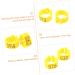 Toddmomy 300 Pcs Pigeon Anklet Chicken Thighs Budgie Foot Ring Opening Pigeon Ring Infant Products Cuff Baby 1.3X1.3CMx3pcs Yellowx3pcs - Buy Online on GoSupps.com