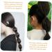 minkissy Lantern Bubble Braids Braid Extensions Hairpieces Curly Ponytail Extension for Black Women Drawstring Ponytail Clip Black Ponytail Extension Miss Headband High Temperature Wire Wig 45X11CM Black - Buy Online on GoSupps.com