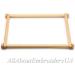 Organic Beech Wood Needlepoint Embroidery Tapestry Scroll Frame (9.8 x 12.5) - Stitching Holder for Cross Stitch Projects - Buy Online on GoSupps.com