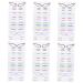 FOMIYES 24 Sets Paper Women Eyeliner Tape Reusable Eyeliner Sticker Chic Eye Line Sticker 1 count (Pack of 1) Colorfulx6pcs