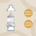 Tommy Tippee Closer to Nature Baby Vial 6 Pack - Anti-Colic Soft Sucker 150ml BPA-Free Transparent Old Design - Shop Internationally! - Buy Online on GoSupps.com