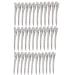 Alligator curl clips 26 pieces duck bill hair clips metal hair clips hairdressing with holes for salon and women girls hair styling hair dye