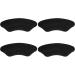 WLLHYF Kids Heel Grips 4 Pieces - Self-Adhesive Heel Cushion Inserts for Toddlers, Girls, Boys - Prevent Skin Rubbing and Blisters - Black - Buy Online on GoSupps.com