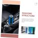 Compact Electric Shaver for Men - Handheld Travel Razor Wear-Resistant & Convenient Daily Use - 10.6x2.6cm Blue - Buy Online on GoSupps.com