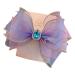 FEIFEI'S BOW Baby Girls kids Bow Princess Chiffon Diamond Crown Unicorn Colour Multi Colour Bow Hair Clip Bows Toddler Infants Party dress Costume Bow Photo Prop (Mix04)